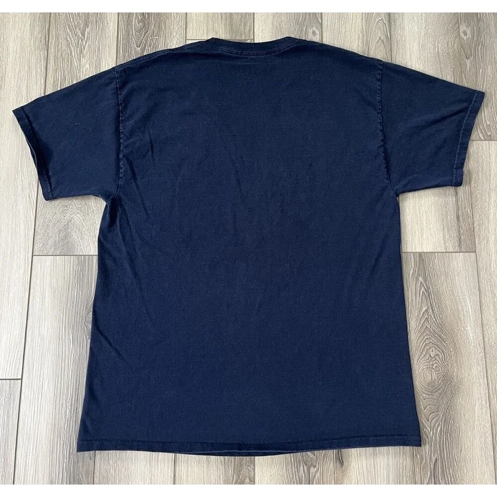 Champion Blue Cotton Short Sleeve Tee Mens Sz Large Casual - Picture 5 of 8
